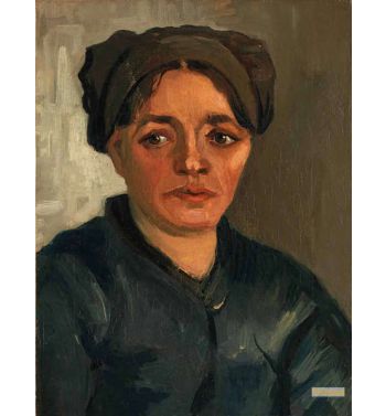 Head Of A Peasant Woman With Dark Cap