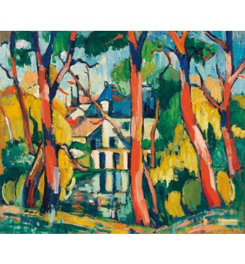 Trees At Home Blue