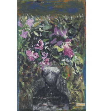 Flowers in a Stone Urn