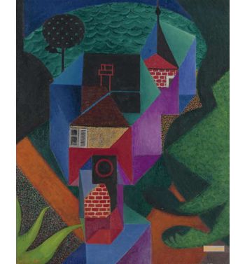 Cubist House At The Water's Edge, 1916