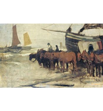 Bringing Into The Sea From A Fishing Smack