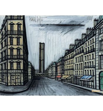 Rue De Rennes Et La Tour Montparnasse