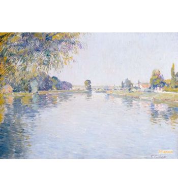 View Of The Seine And The Bank Of Argenteuil Towards The Brid