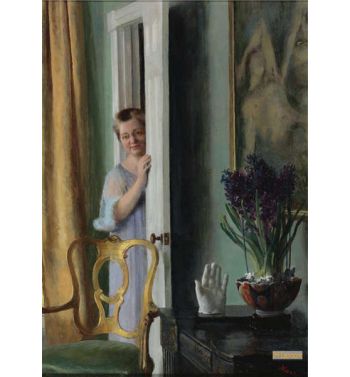 Easter Morning Portrait of Dora the Artist's Wife