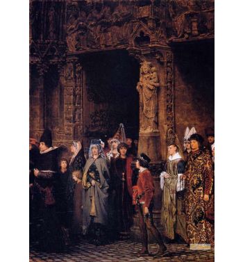 Leaving Church In The Fifteenth Century 1864