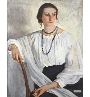 Portrait Of E E Zelenkova Nee Lancere 1913