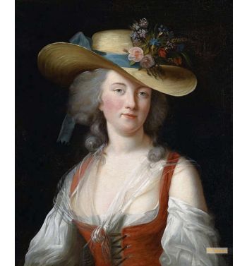 Portrait Of Anne Catherine The Preudhomme Of Chatenoy Countes