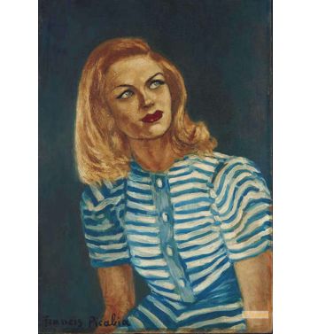 Femme Au Corsage Raye