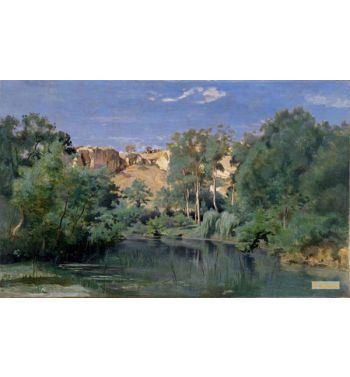 Wooded Landscape With A Pond c1830S
