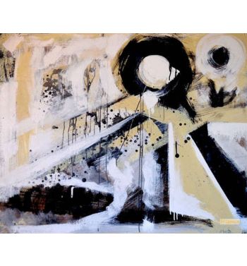 Beige Black White