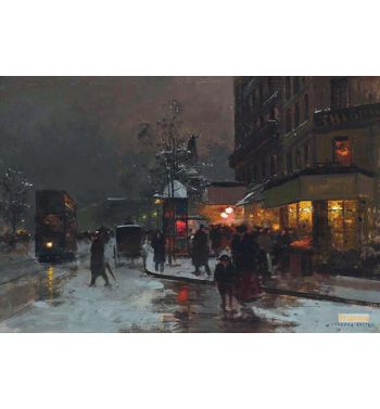 La Neige Pres De La Place De La Republique Paris