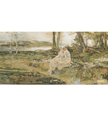 Two Nymphs Near The Riverbank, 1903