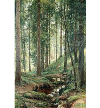 Stream In The Forest On The Hillside 1880
