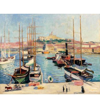 Tugs In The Port Of Marseille, Around 1907
