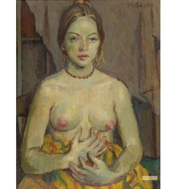 Nude in Brown Necklace