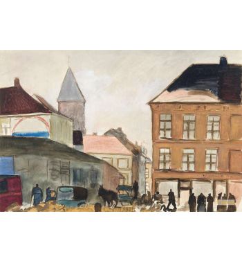 A Busy Brussels Street