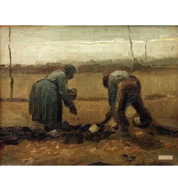Peasants Planting Potatoes 