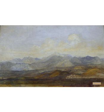 The Carrara Mountains From Pisa 1845 1846