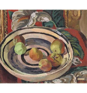 Still Life With Apples In A Bowl