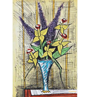 Bouquet De Jonquilles Et Lilas