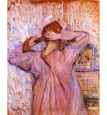 Woman Combing Her Hair 1