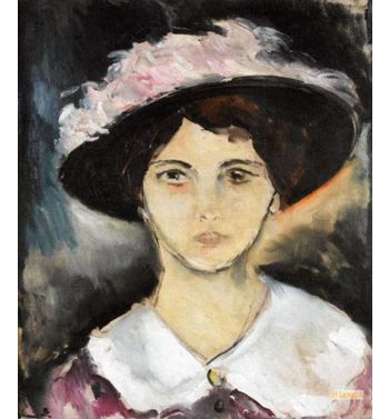 Woman In A Pink Hat