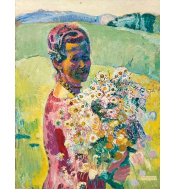 Lady with Flowers