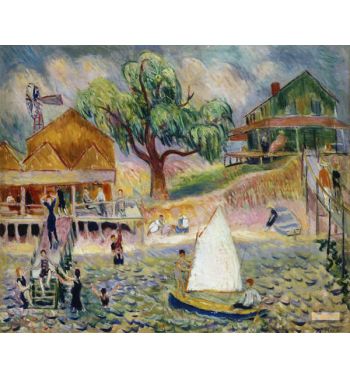The Green Beach Cottage Bellport Long Island c1911 1916 O