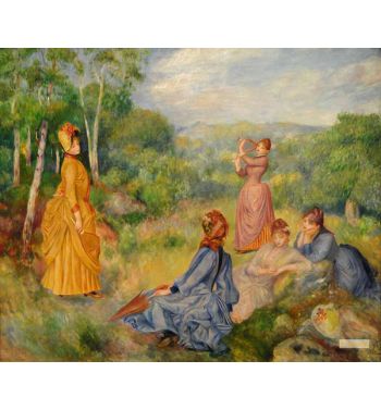 Young Girls Playing Volant