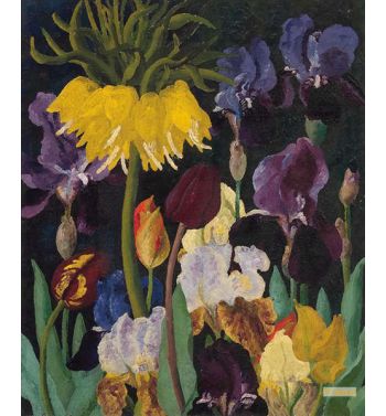 Irises And Tulips, 2
