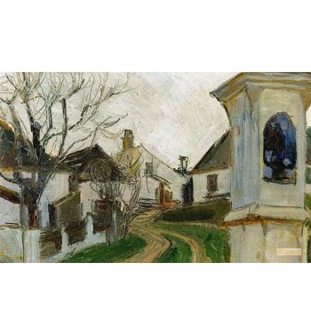 Bare Trees, Houses And Cane