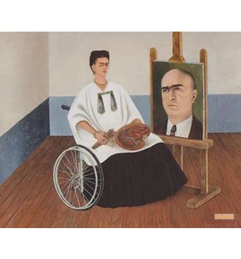 Self Portrait With The Portrait Of Doctor Farill