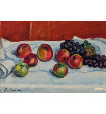 Still Life With Apples And Grapes