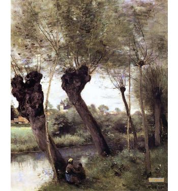 Willows On The Banks Of The Scarpe St Nicholas Les Arras