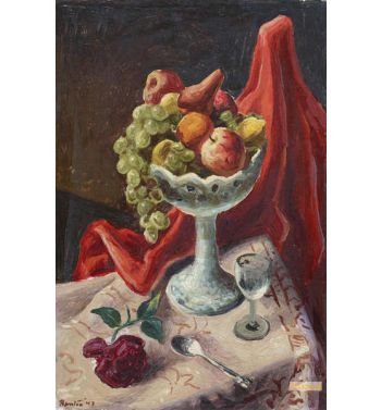 Study for Still Life with One Red Rose