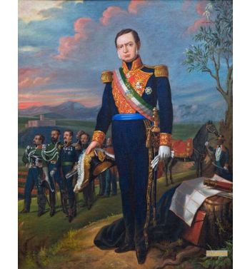Portrait Of Mariano Arista Mexican General And Politician