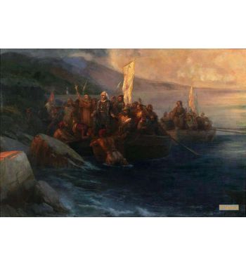 The Disembarkation Of Christopher Columbus On San Salvador