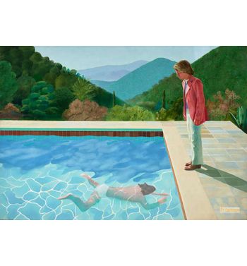 Portrait Of An Artist, Pool With Two Figures