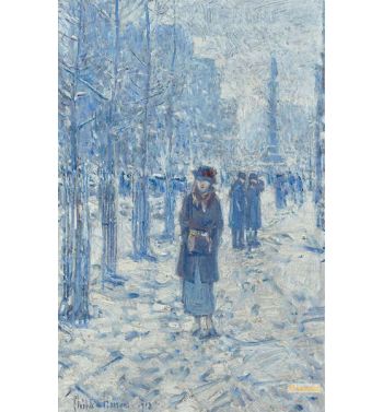 Kitty Walking In Snow 1918