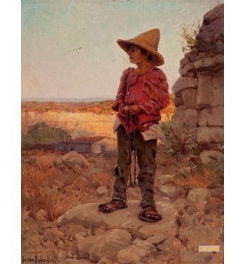 Goat Herder At The San Antonio Quarry, 1909