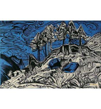 Trees On A Mountain Slope