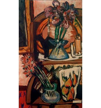 Still Life With Two Flower Vases