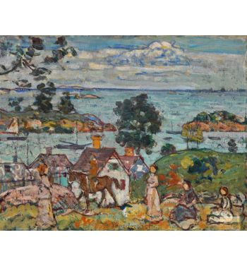 Water Inlet And House, Glouster Harbor, 1916 18