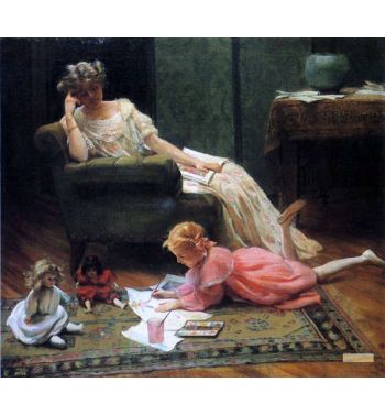 Watching The Child Play 1909