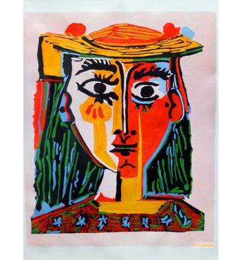 Head Of A Woman In A Hat 1962