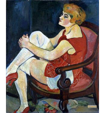 Woman With White Stockings 1924