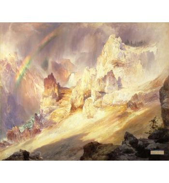Rainbow Over The Grand Canyon Of The Yellowstone, 1900