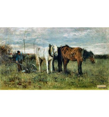 A Ploughing Farmer