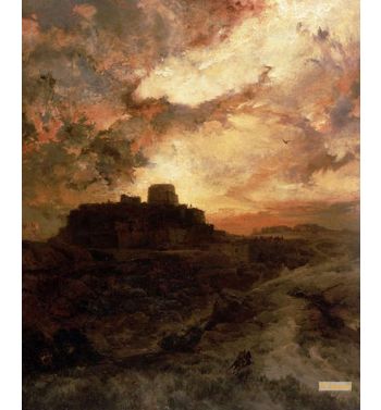 Sunset, Town Of Walpe, Arizona, 1880