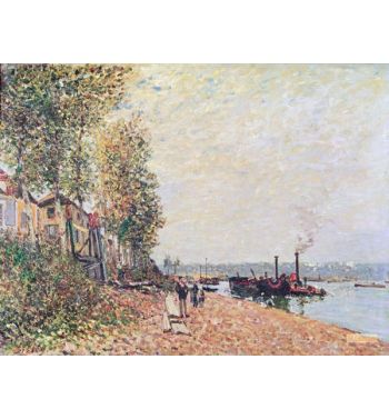 Steam Boats On The Loing At Saint Mammes 1877